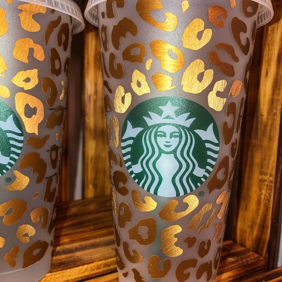 Cheetah print Starbucks cold cup - Picture 15 of 16